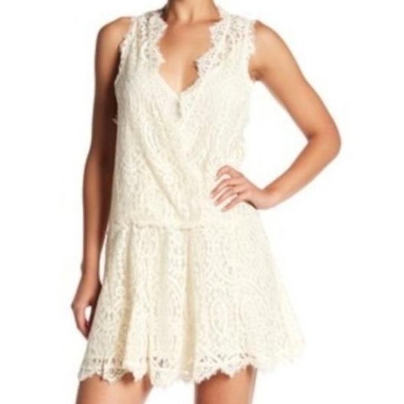 Free People Two Lace Minidress in Ivory.  Small - Picture 3 of 3